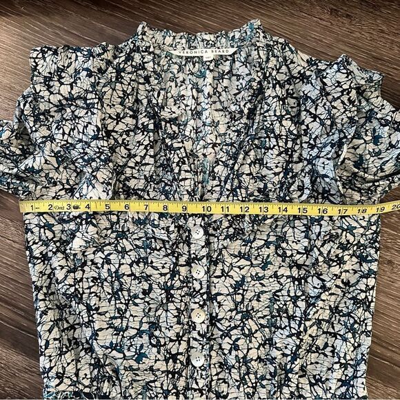 Veronica Beard Tanay Batik Puff Sleeve Jumpsuit - Picture 8 of 10